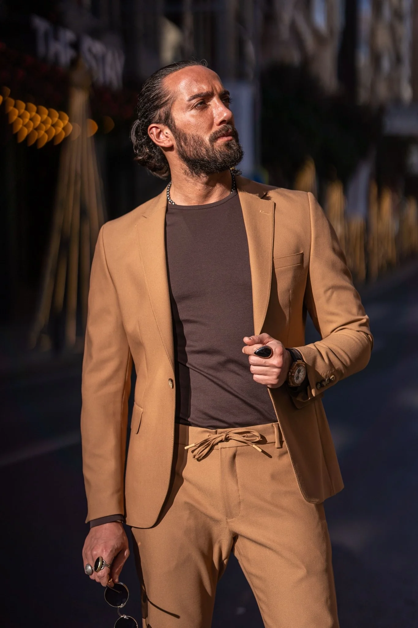 Alexandria Camel Casual Sport Suit - Image 3