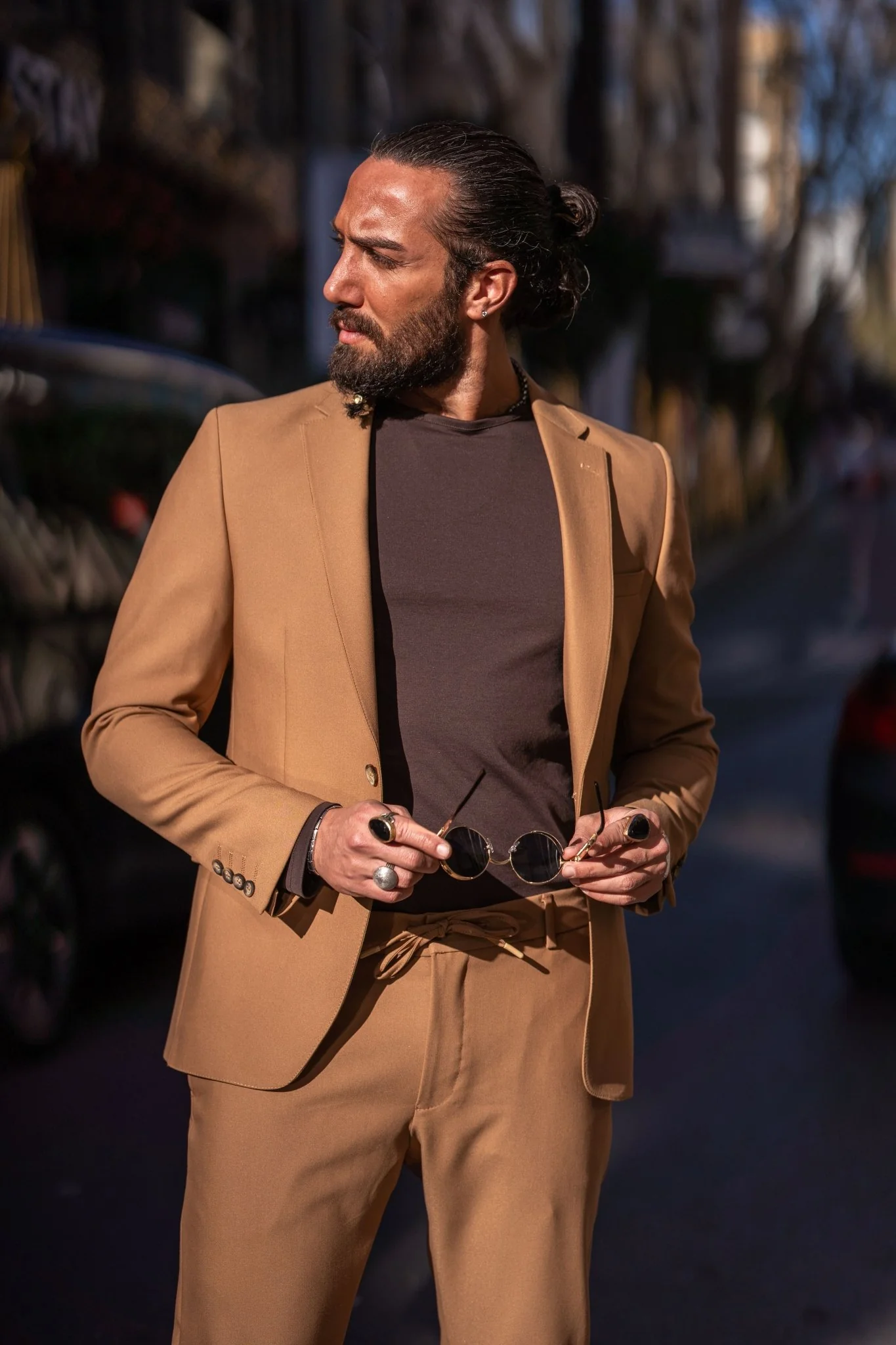 Alexandria Camel Casual Sport Suit - Image 5