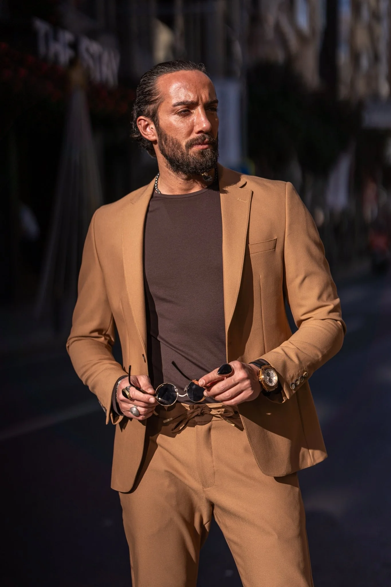 Alexandria Camel Casual Sport Suit - Image 8
