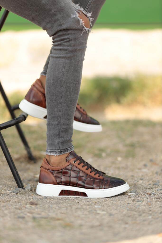Berg Camel Leather Sneaker - Image 3
