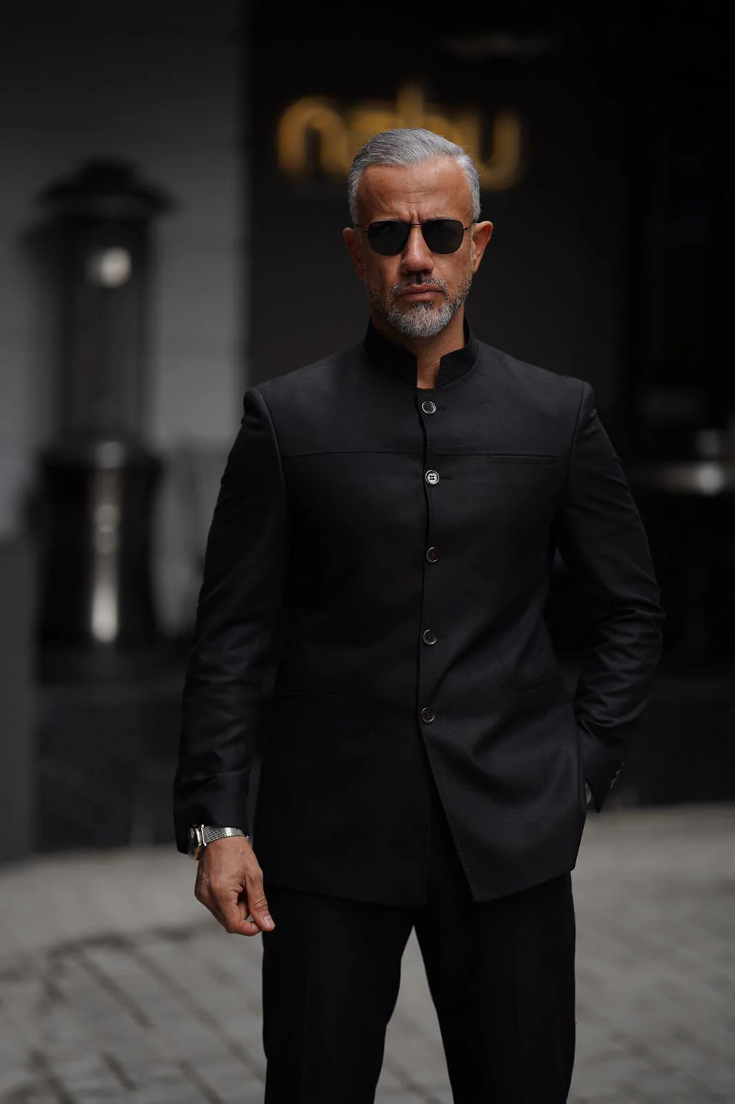 Black Judge Collar Suit - Image 6