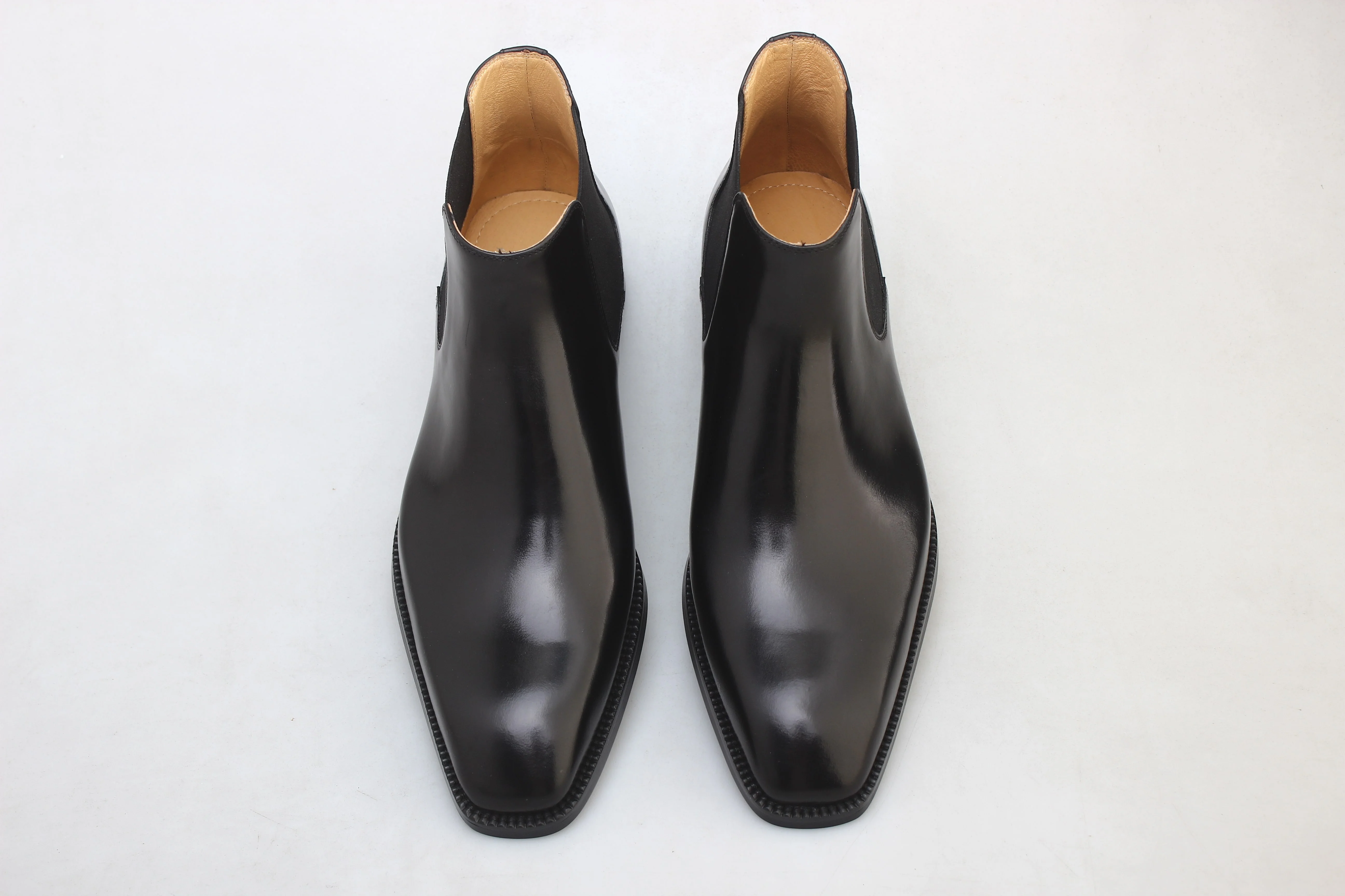 Black Leather Chelsea Boots - Image 4