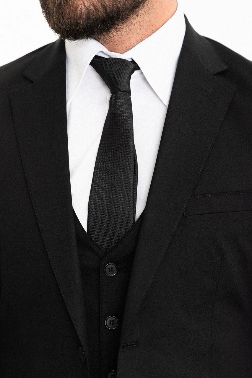Slim Fit Black Suit - Image 4