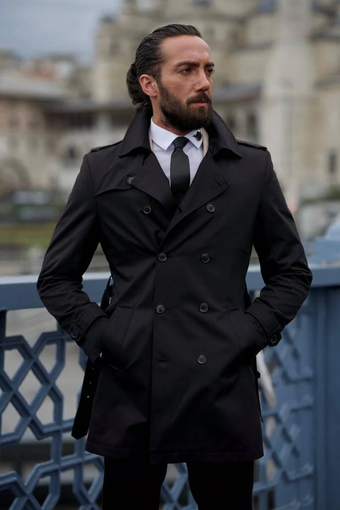 Black Trench Coat - Image 5