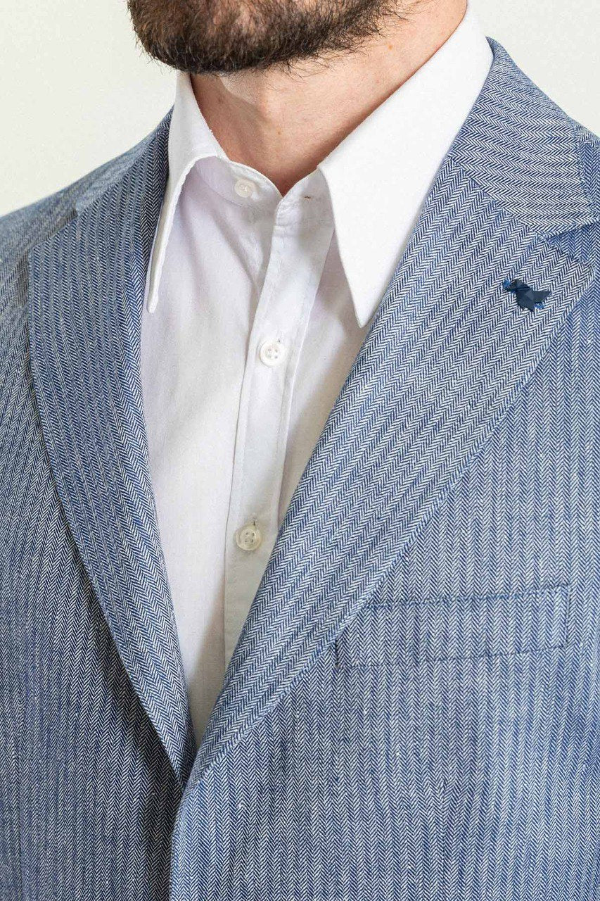 Men’s Blue Wedding Blazer. - Image 4