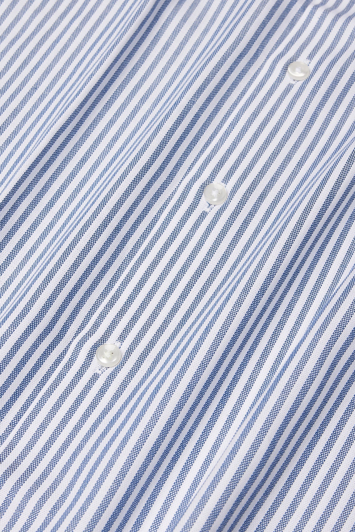Blue Striped Italian Spread Collar Shirt - Image 3