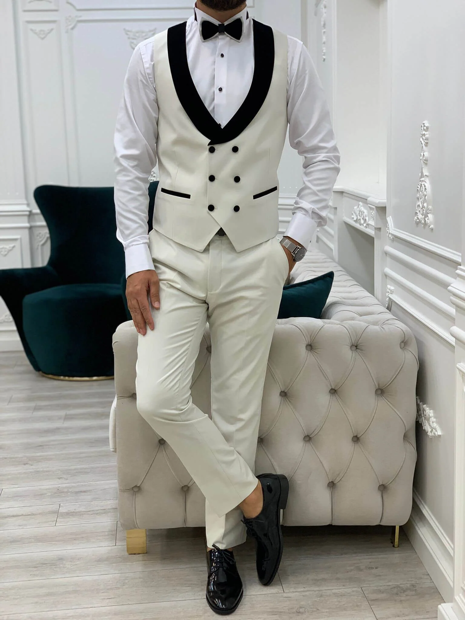 Burford Broken White Tuxedo - Image 8