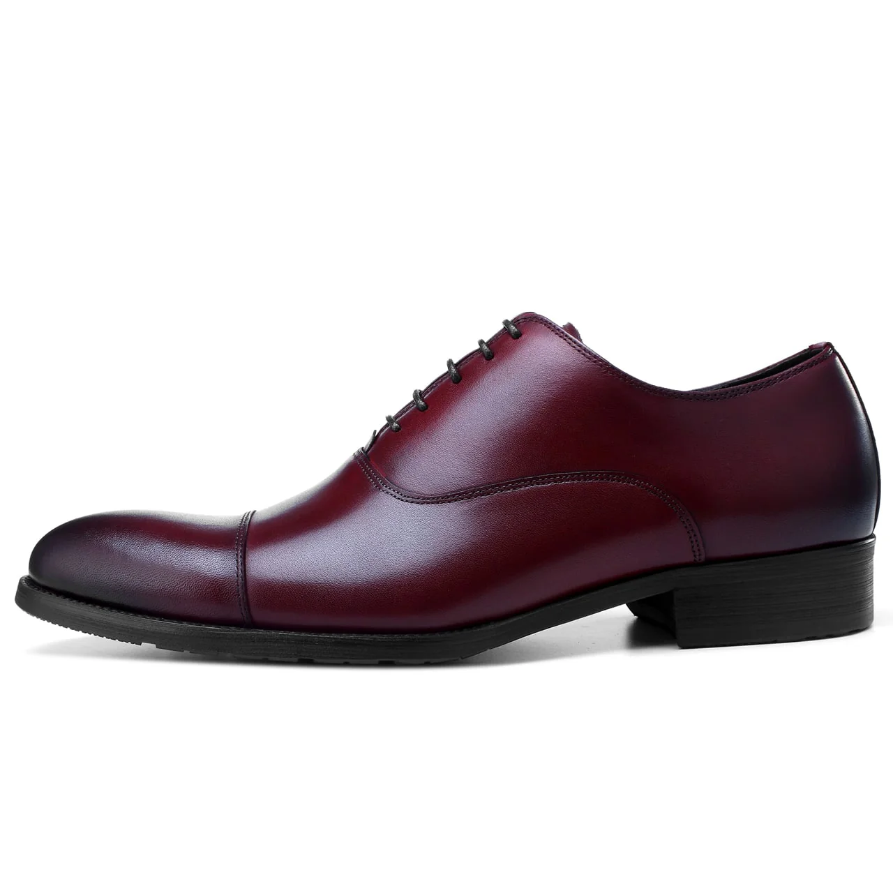 Burgundy Leather Oxford Shoes - Image 7