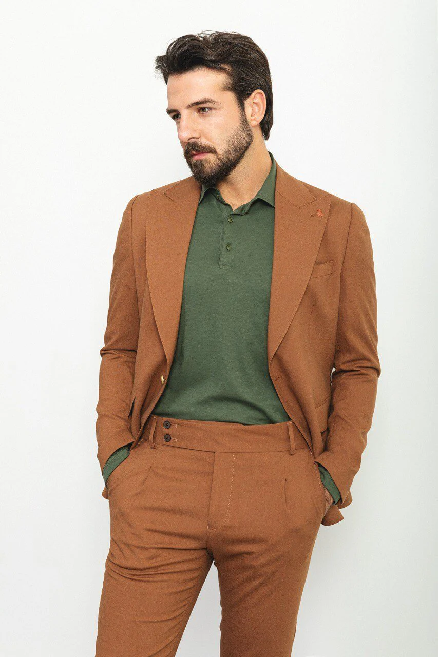 HolloMen's Camel 3-Piece Suit - Image 5