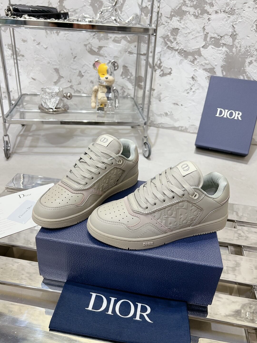 Christian Dior B27 Low-top Dark Grey Leather - Image 5
