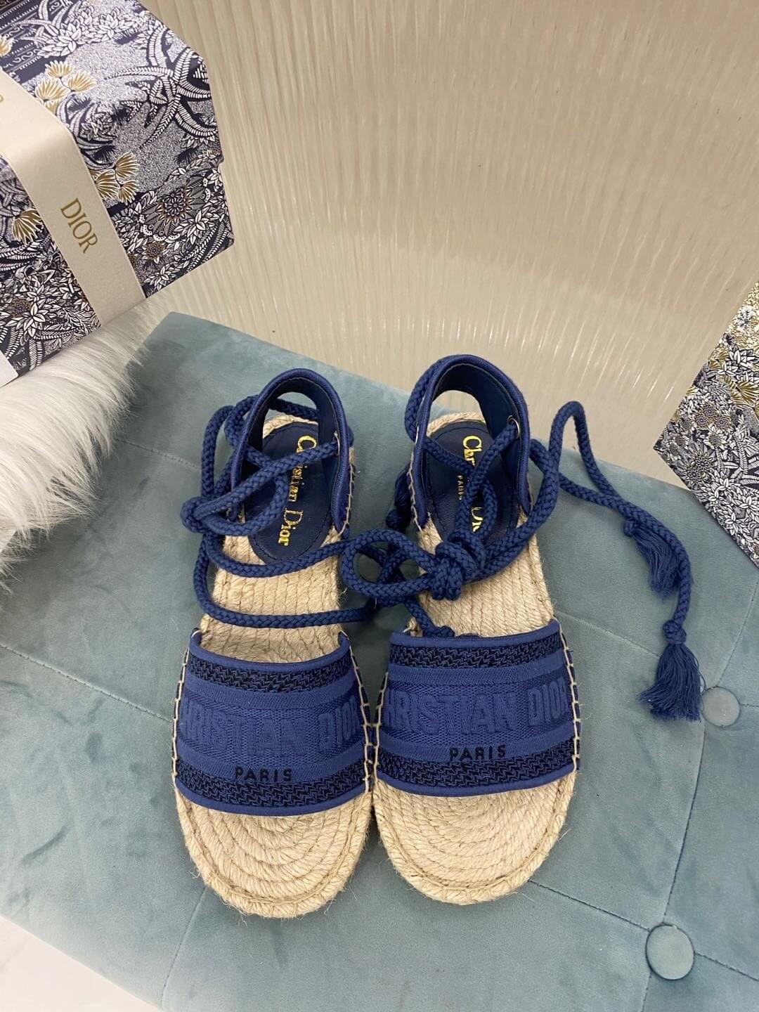 Christian Dior Blue Summer Sandal - Image 2