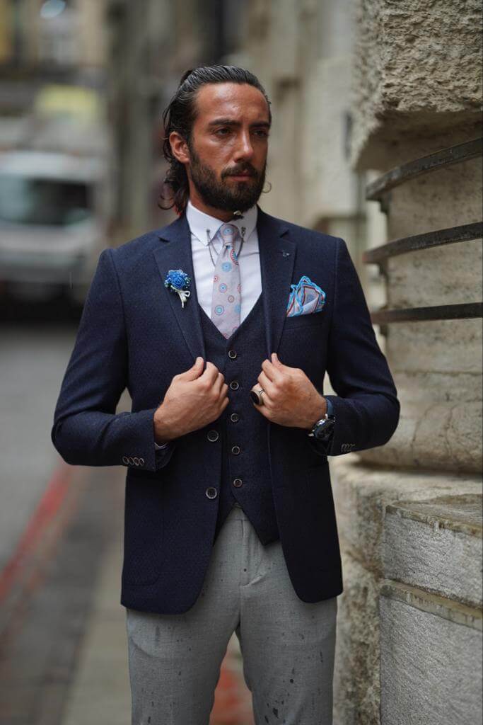 Myall Dark Blue Jacket - Image 5