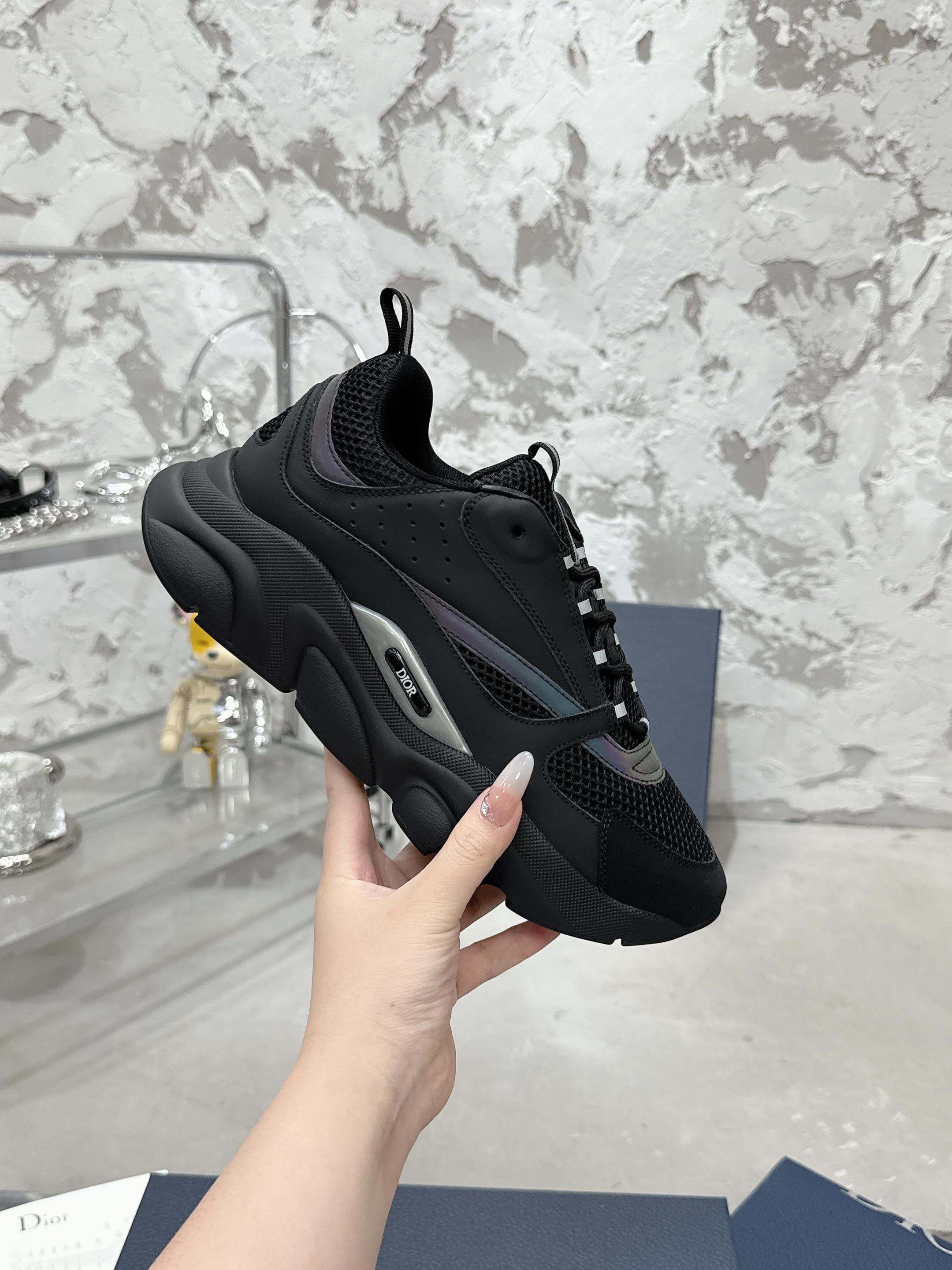Dior B22 Iridescent Shadow Runner Sneakers - Image 5