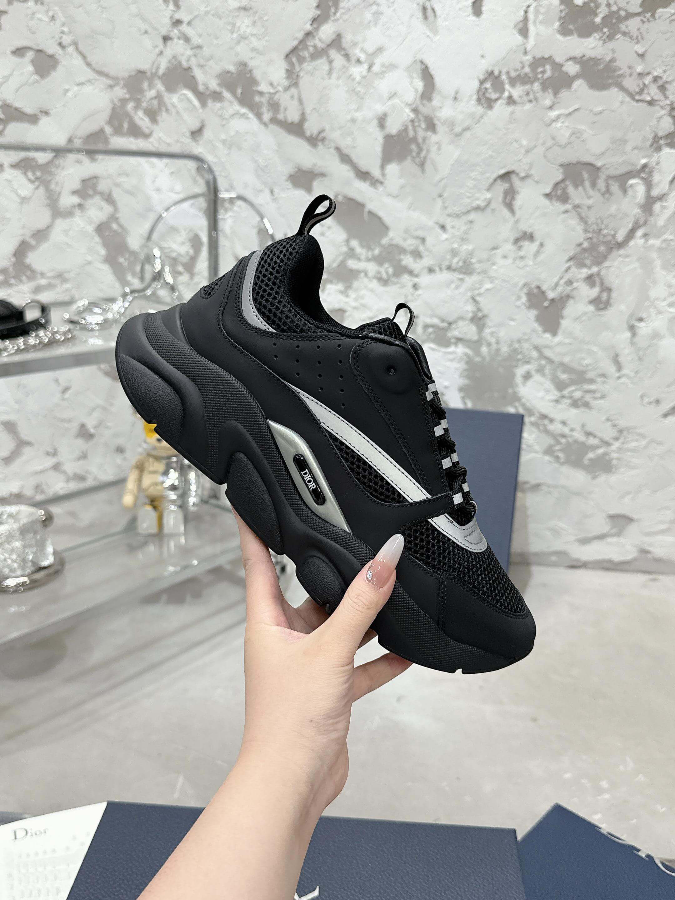 Dior B22 Light Blackout Corc Sneaker - Image 7