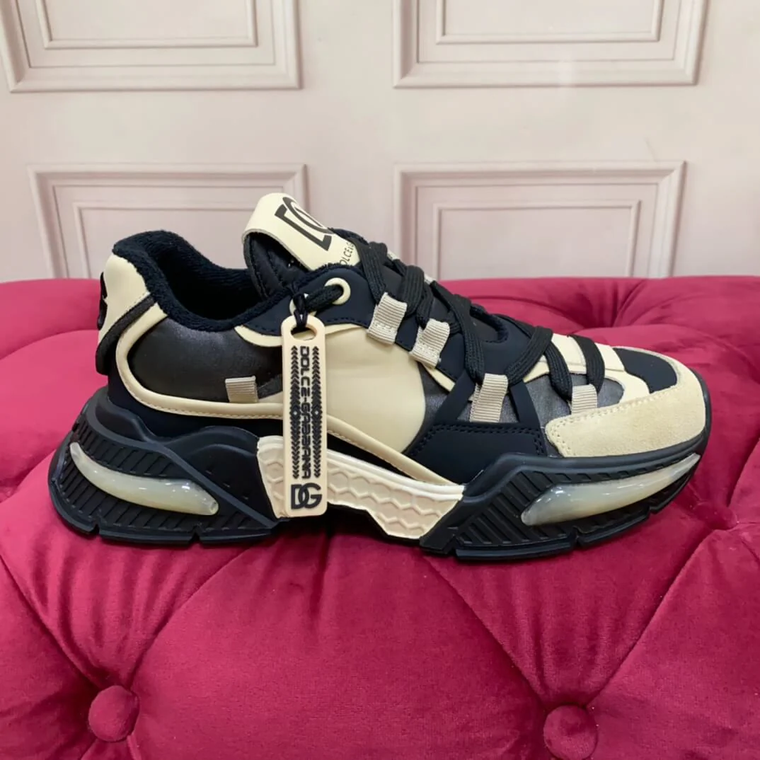 Dior B22 Velocity Beige & Black Runner Sneakers
