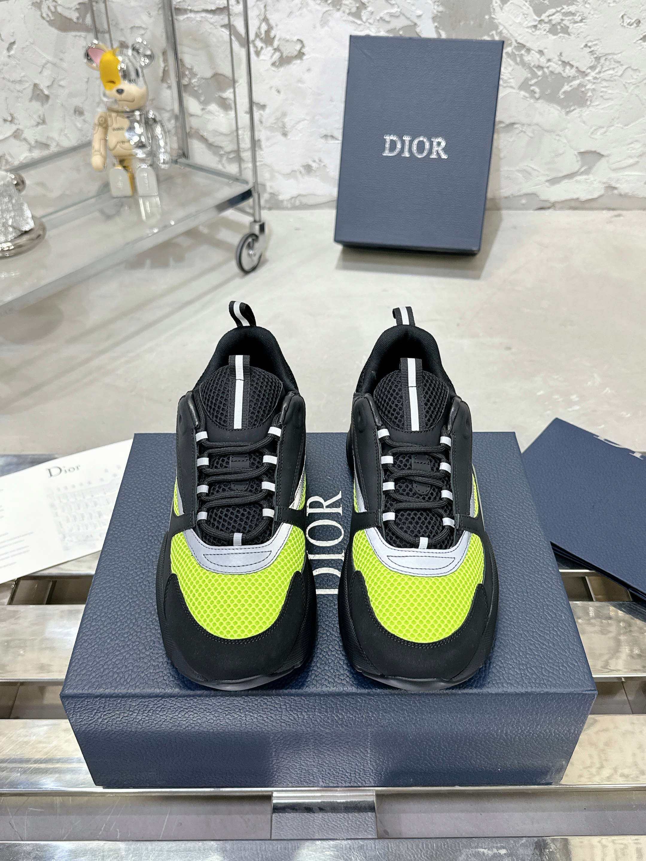 Dior B22 Volt Mesh Runner Sneakers - Image 3