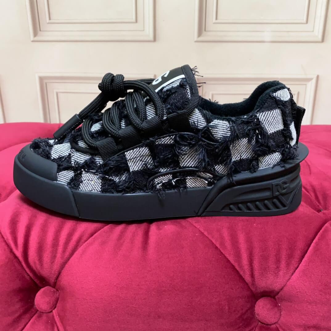 Dior B25 Black & White Checkered Luxe Sneakers - Image 7