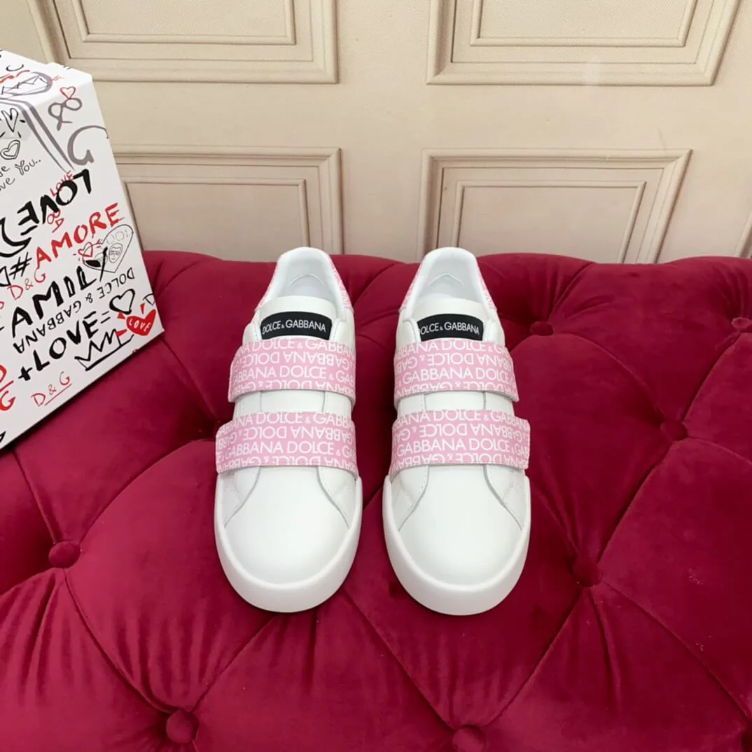 Dior  White with Pink MonoScript Strap Sneakers - Image 4