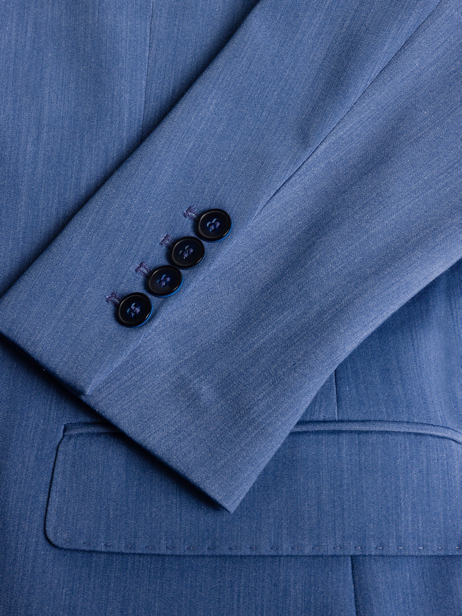 Donazi Blue Single Breasted Blazer - Image 3