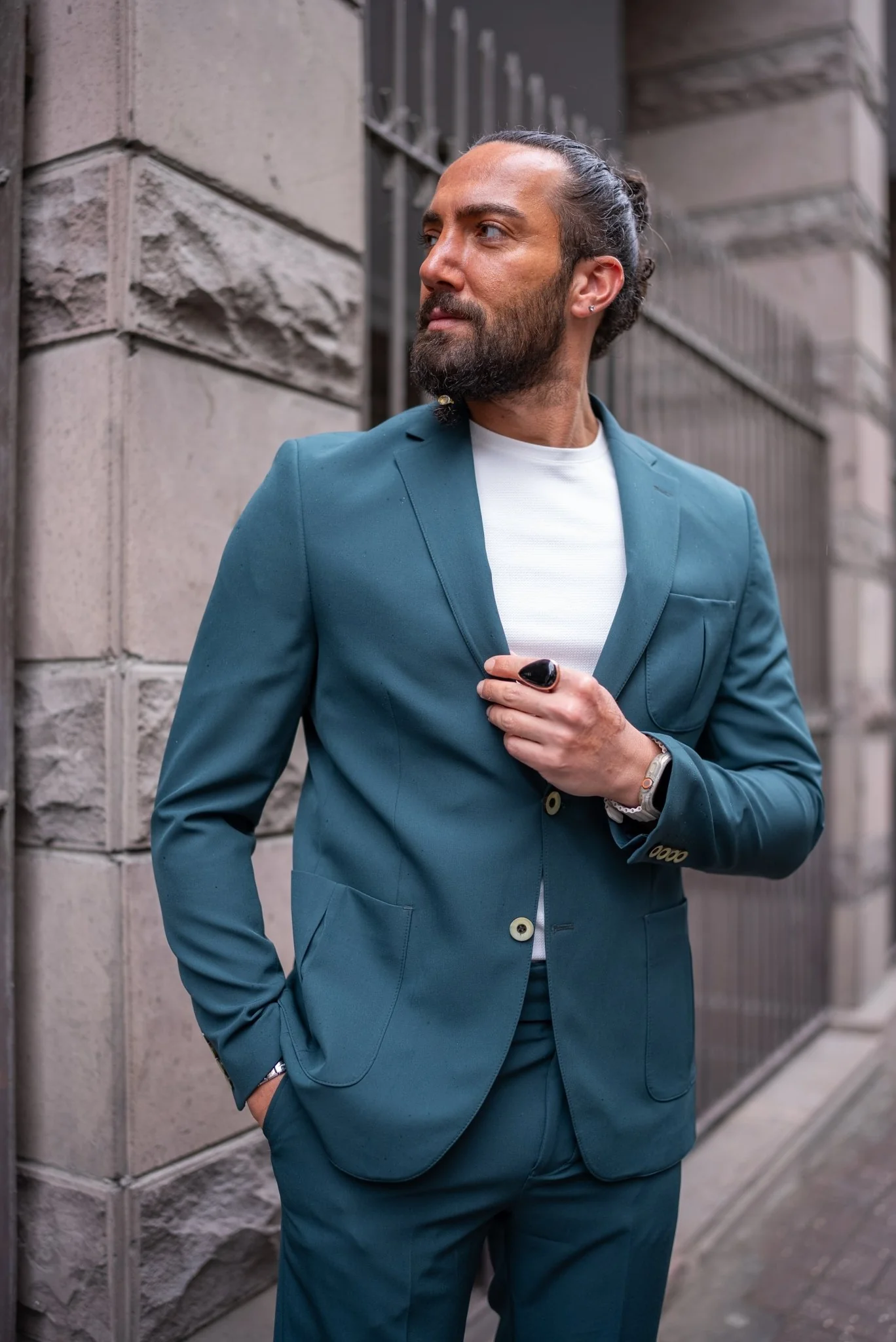 Emerald Wedding Casual Suit - Image 3