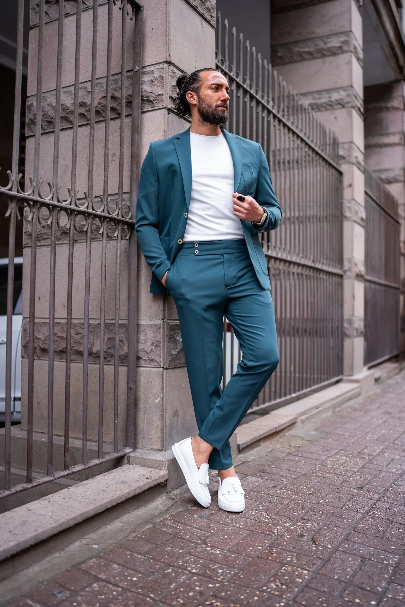 Emerald Wedding Casual Suit - Image 5