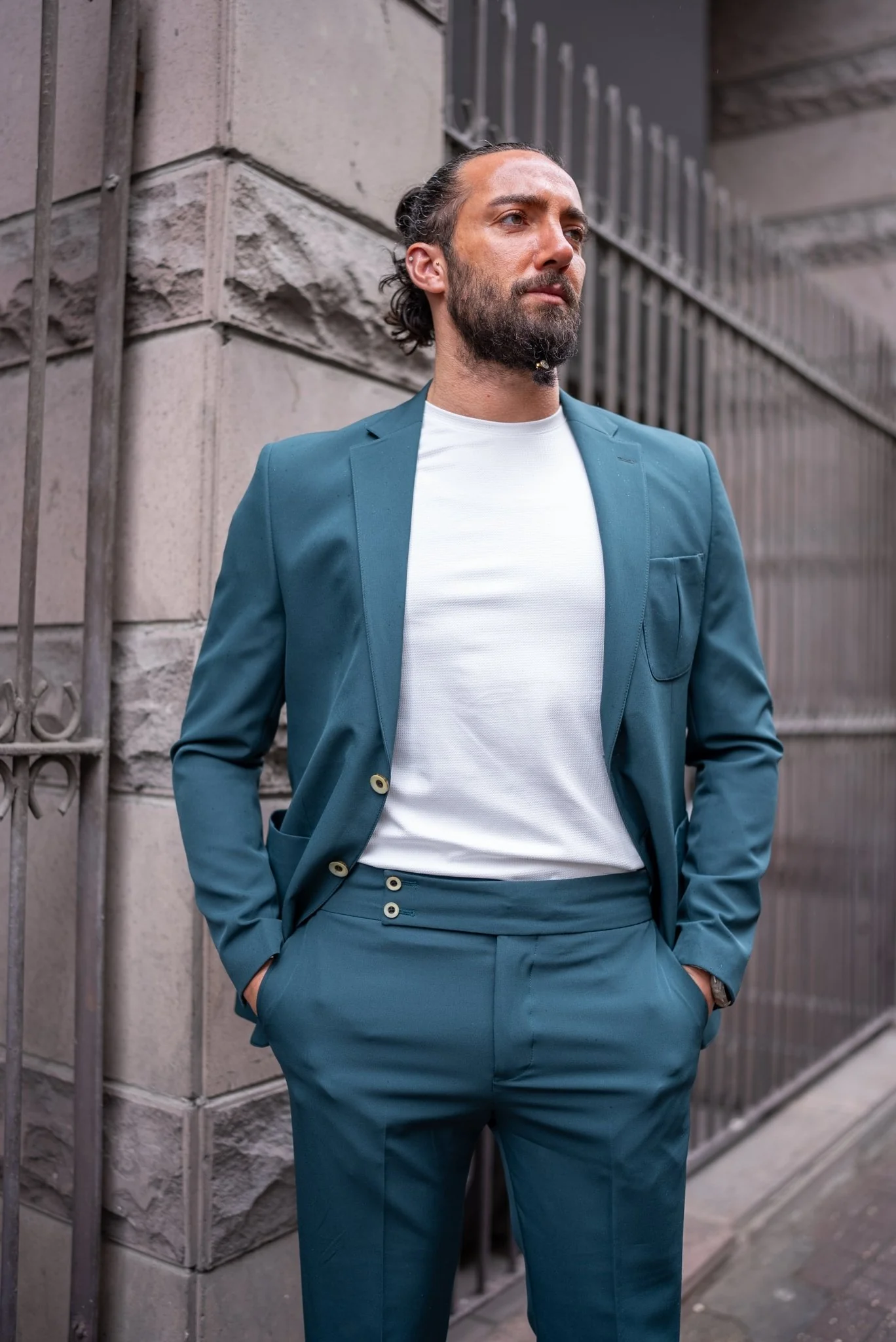 Emerald Wedding Casual Suit - Image 6