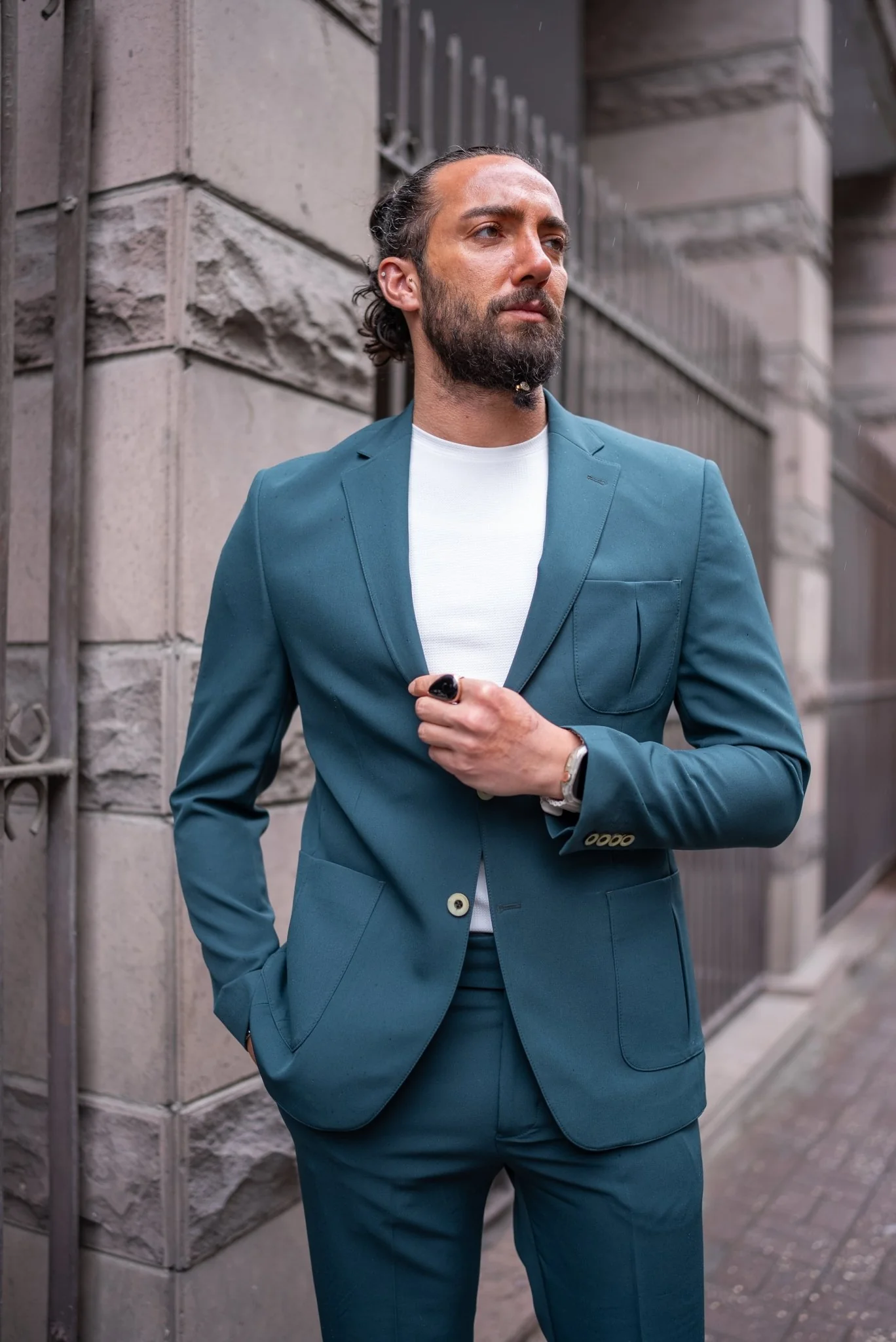 Emerald Wedding Casual Suit - Image 7