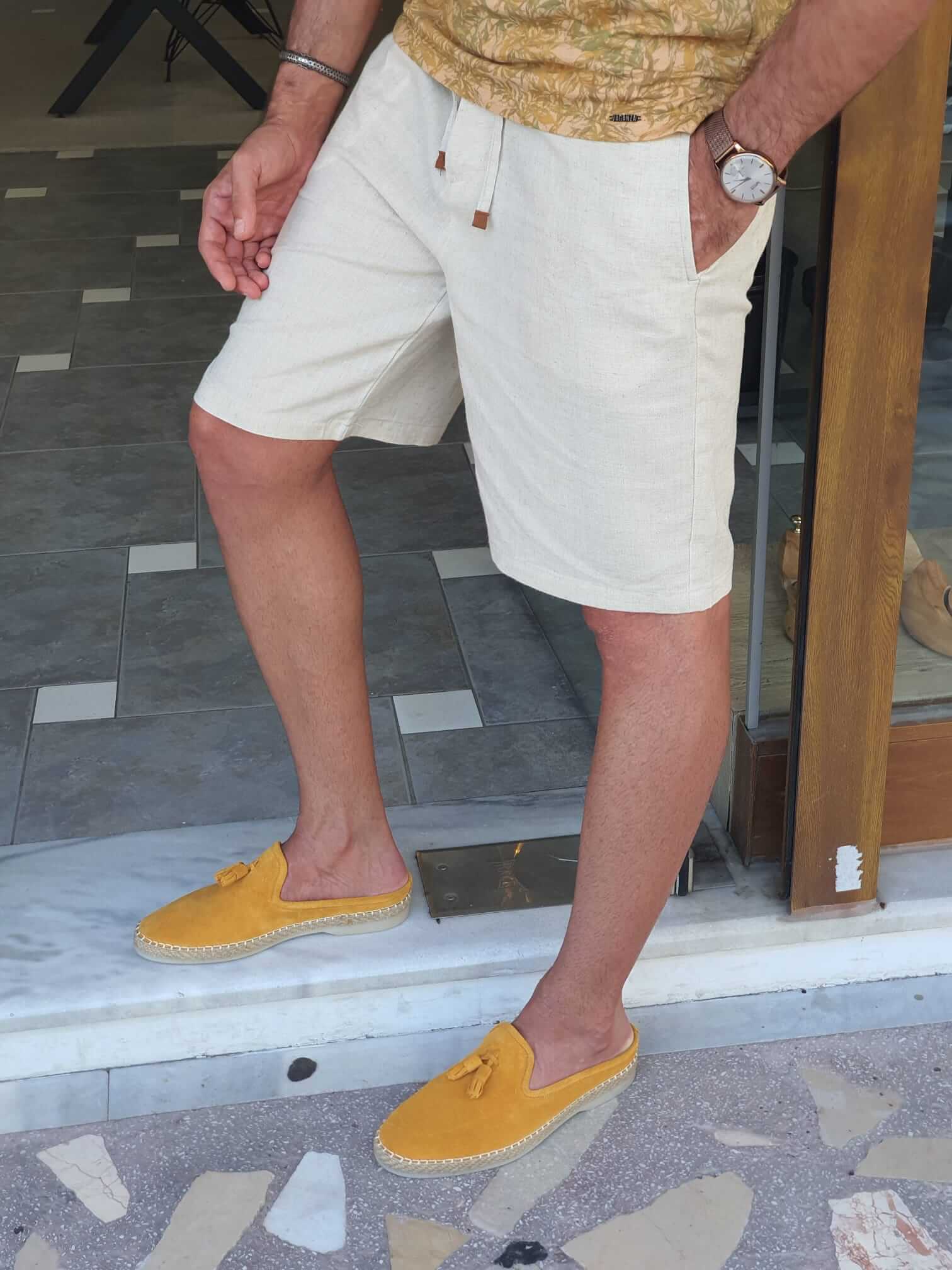 Grava Light Beige Shorts - Image 6