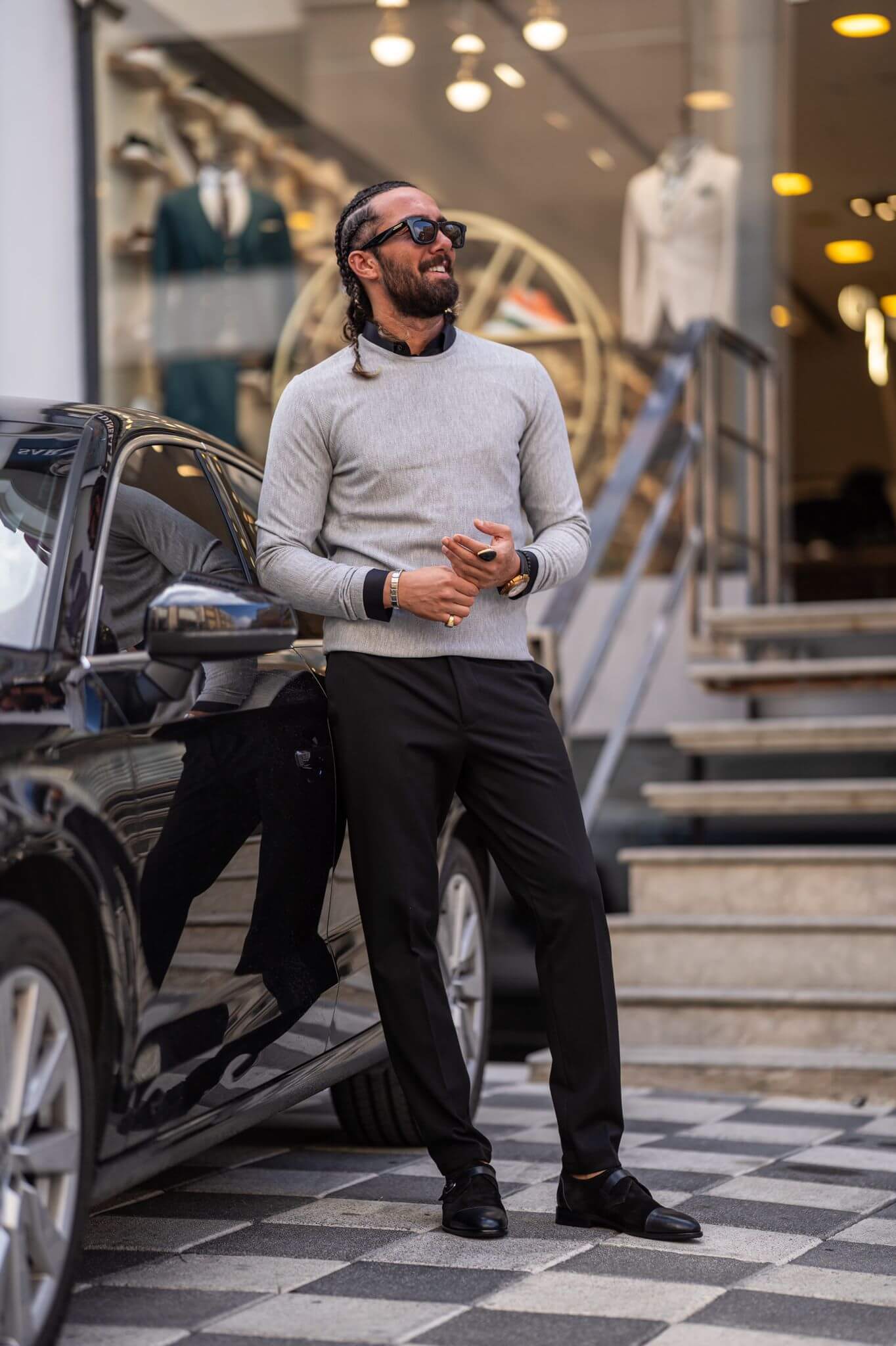 Gray Crewneck Sweater - Image 4