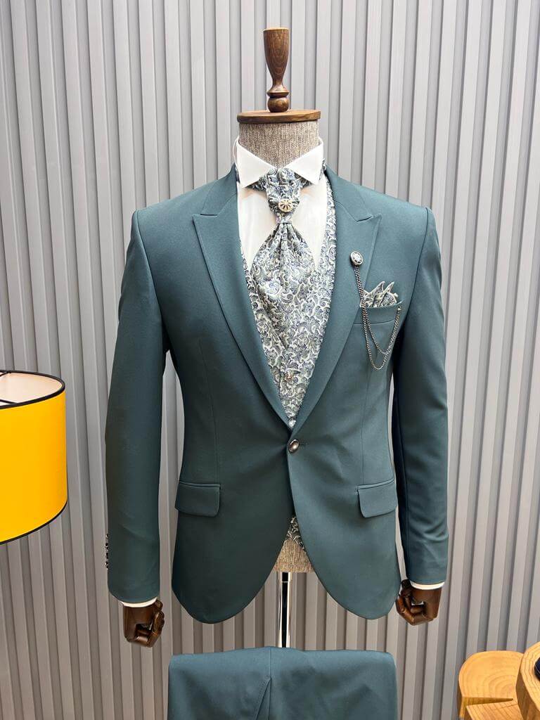 Green Tuxedo Suit - Image 5
