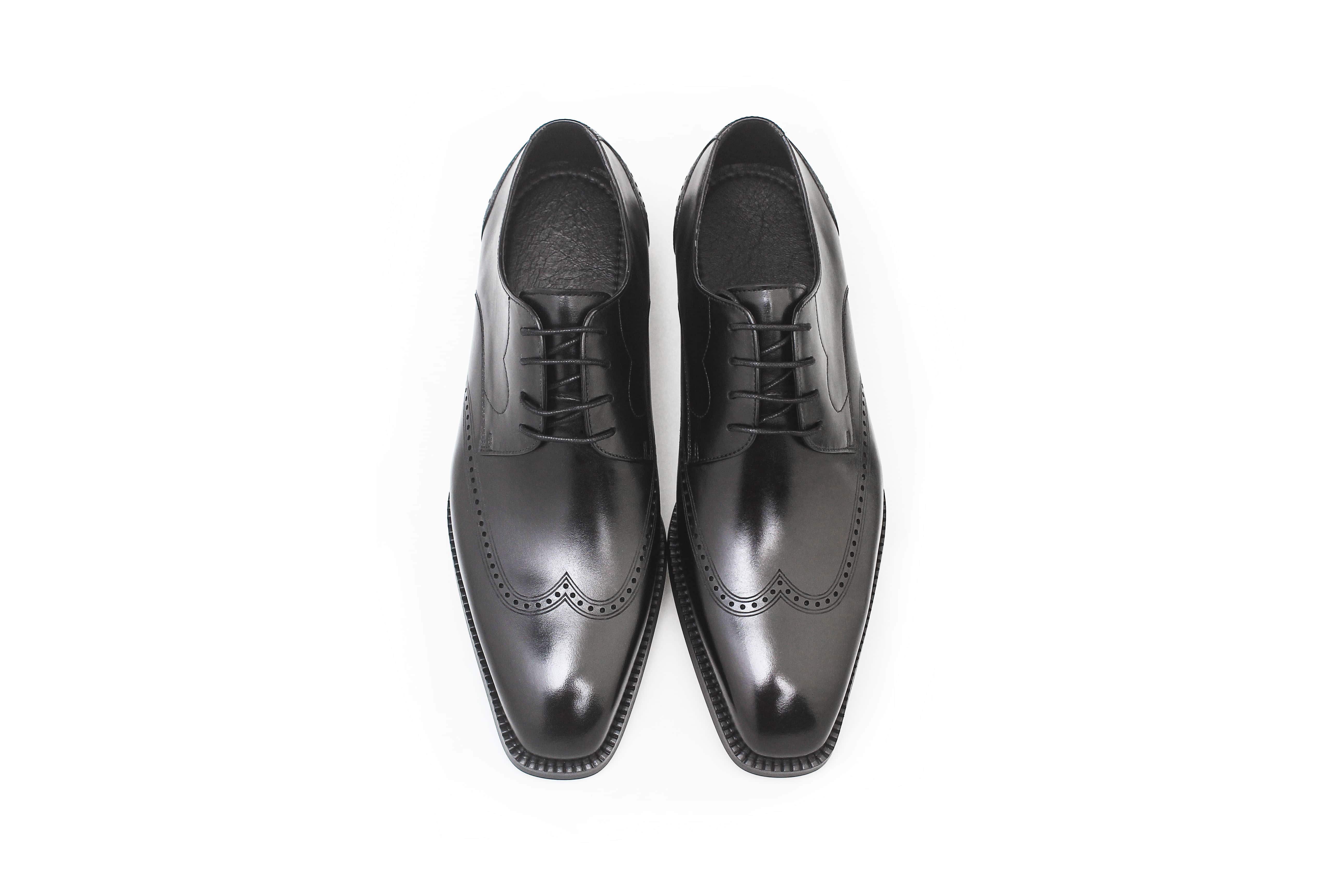Handmade Black Derby Shoes - Image 5