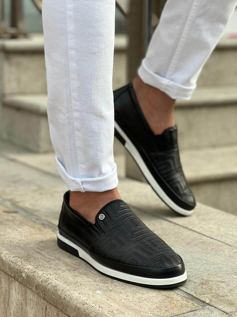 Berlin Edition Black Checkered Sneakers. - Image 3