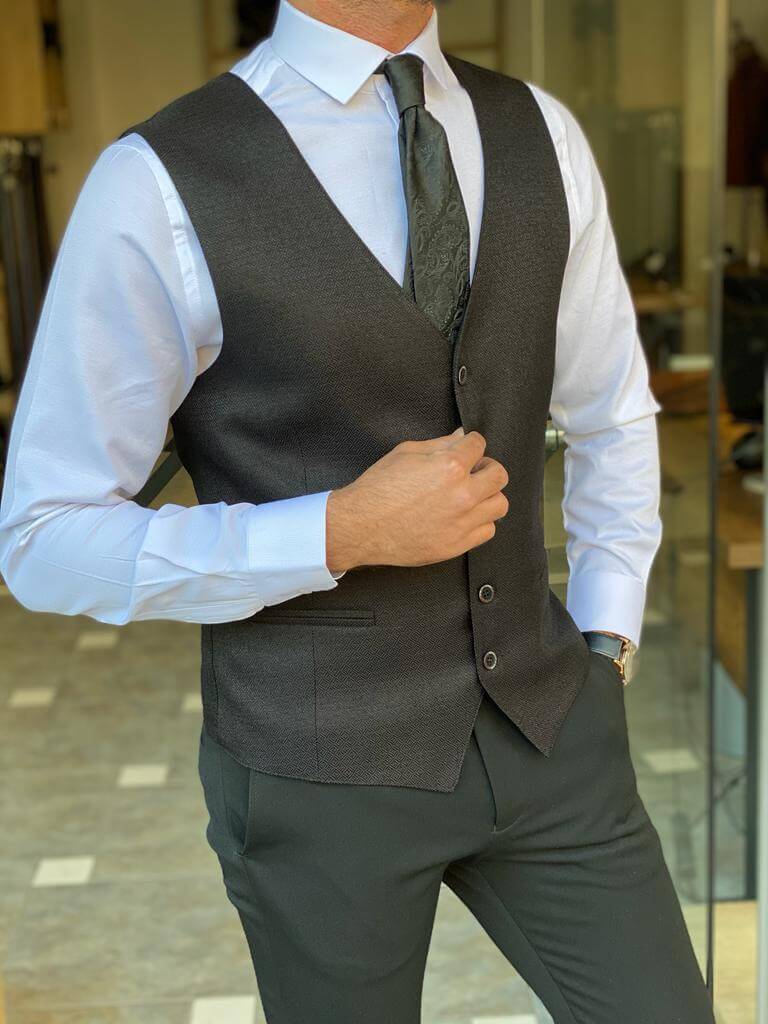 Hollo Black Waist Coat - Image 5