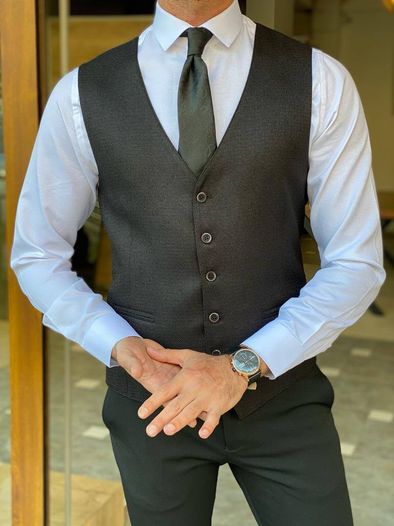 Hollo Black Waist Coat - Image 6