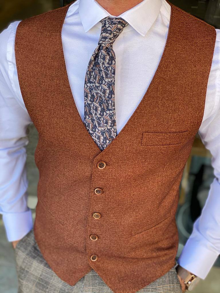 Hollo Brown Waist Coat - Image 3