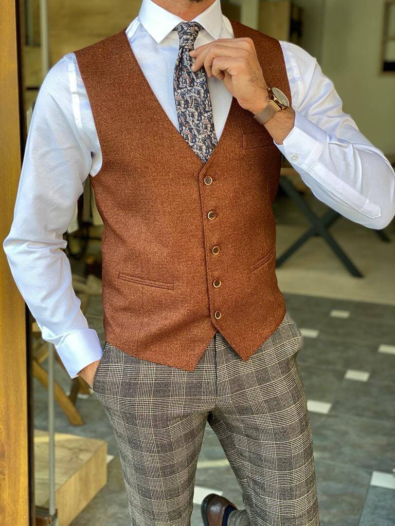 Hollo Brown Waist Coat - Image 4