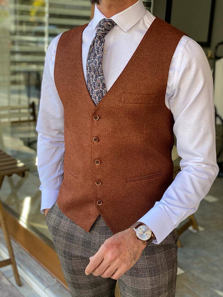Hollo Brown Waist Coat - Image 5