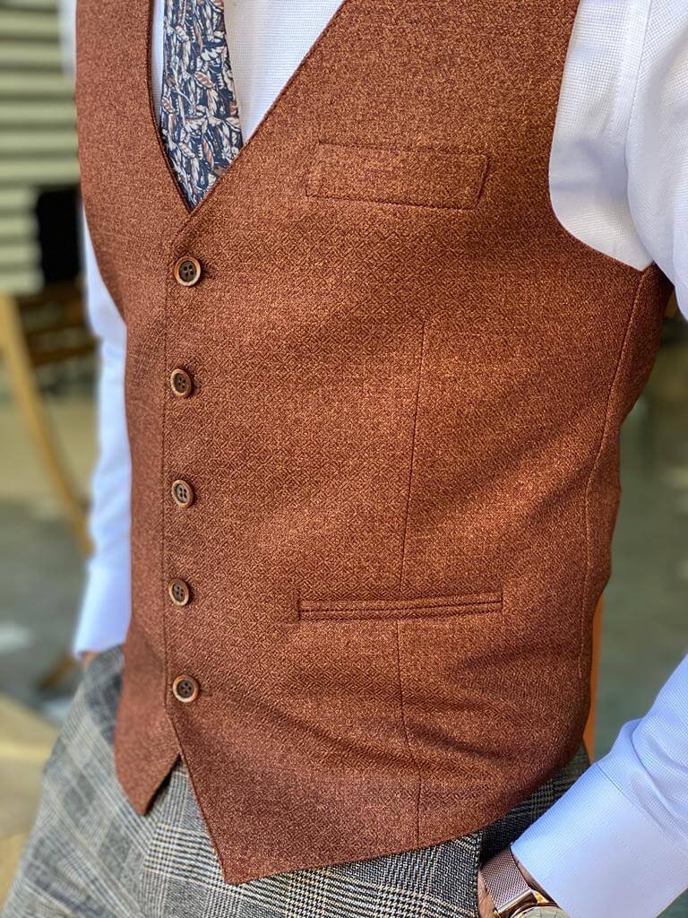 Hollo Brown Waist Coat - Image 6