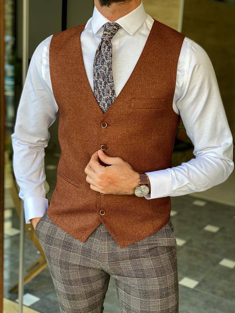 Hollo Brown Waist Coat - Image 8