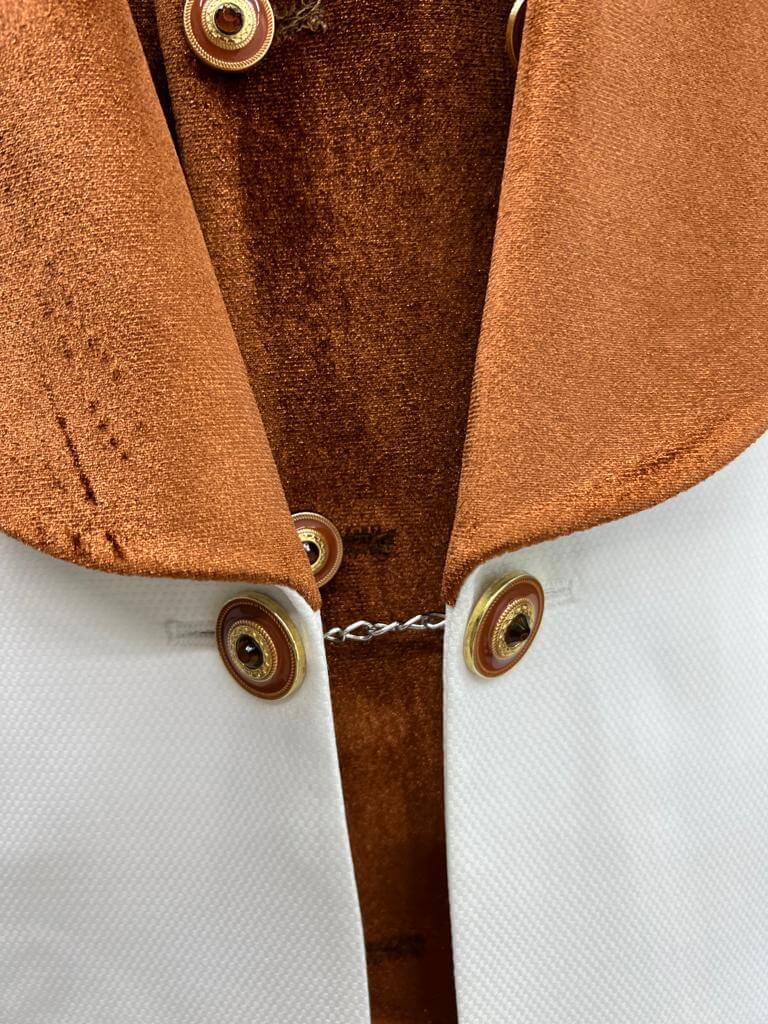 HolloMen Barret White & Orange Tuxedo - Image 7