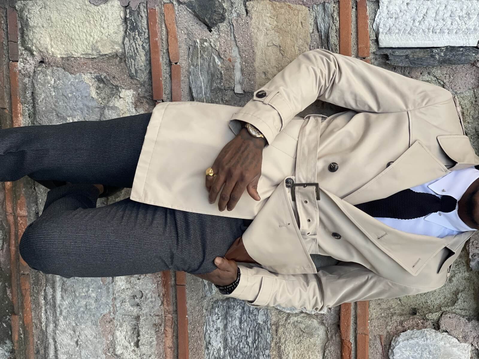 HolloMen Beige Trench Coat - Image 6