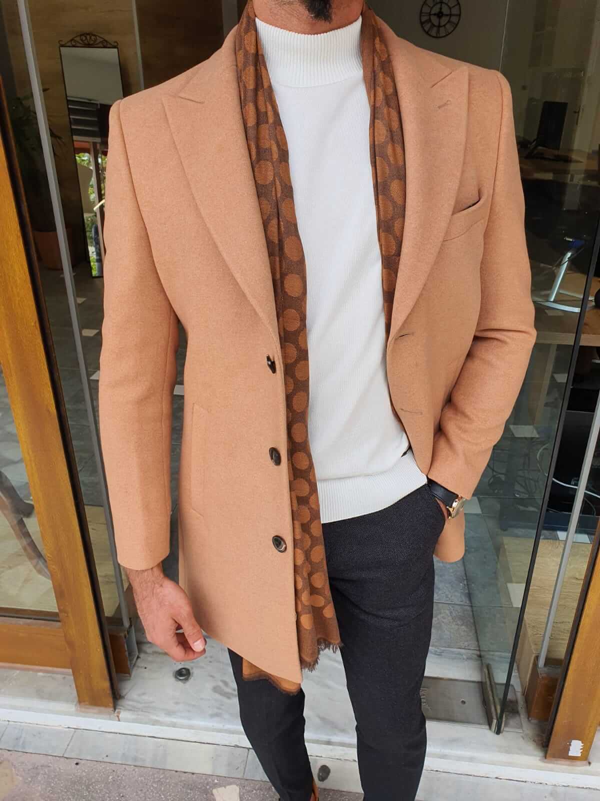 HolloMen Dustin Beige Coat - Image 5