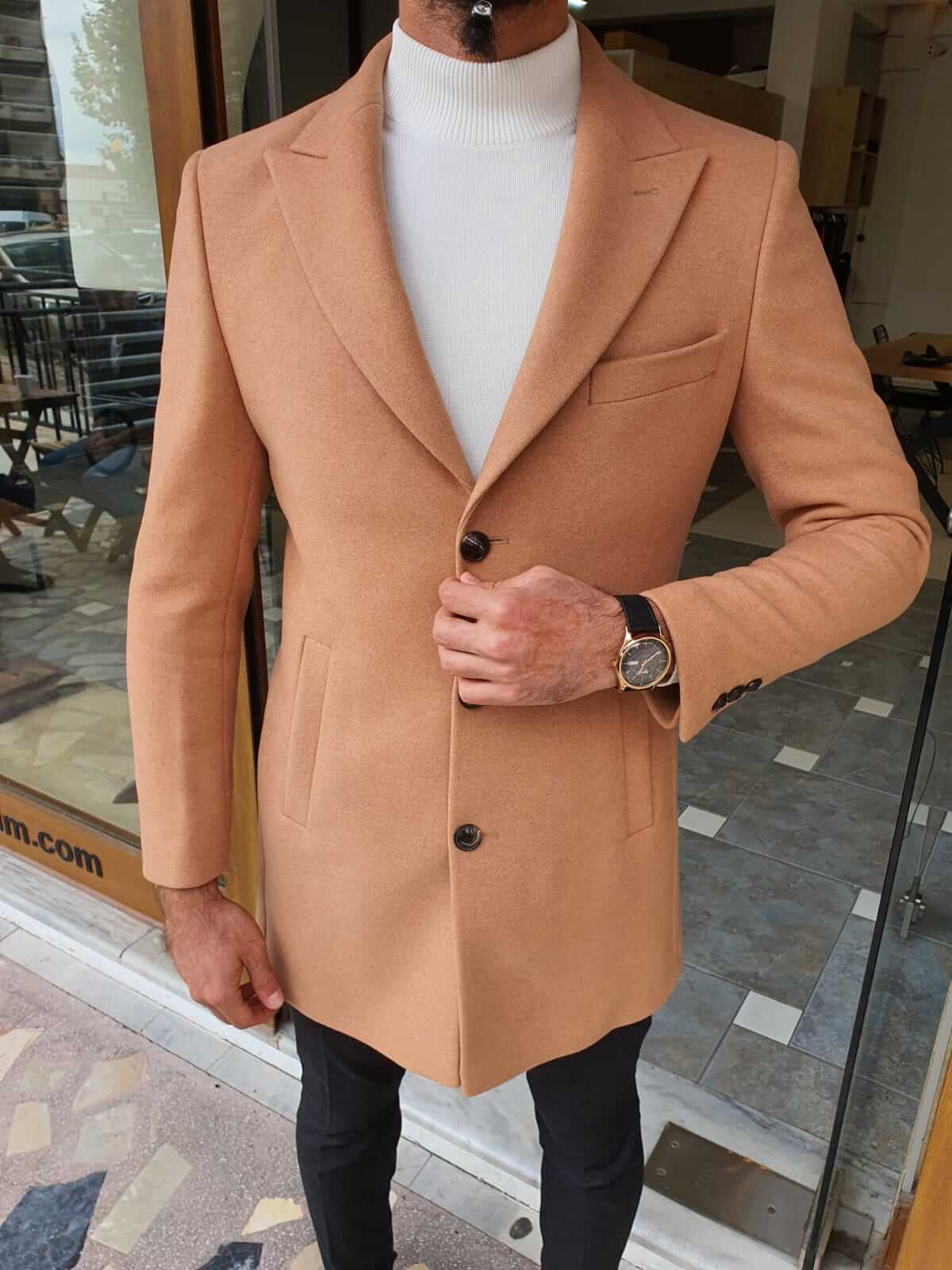 HolloMen Dustin Beige Coat - Image 6