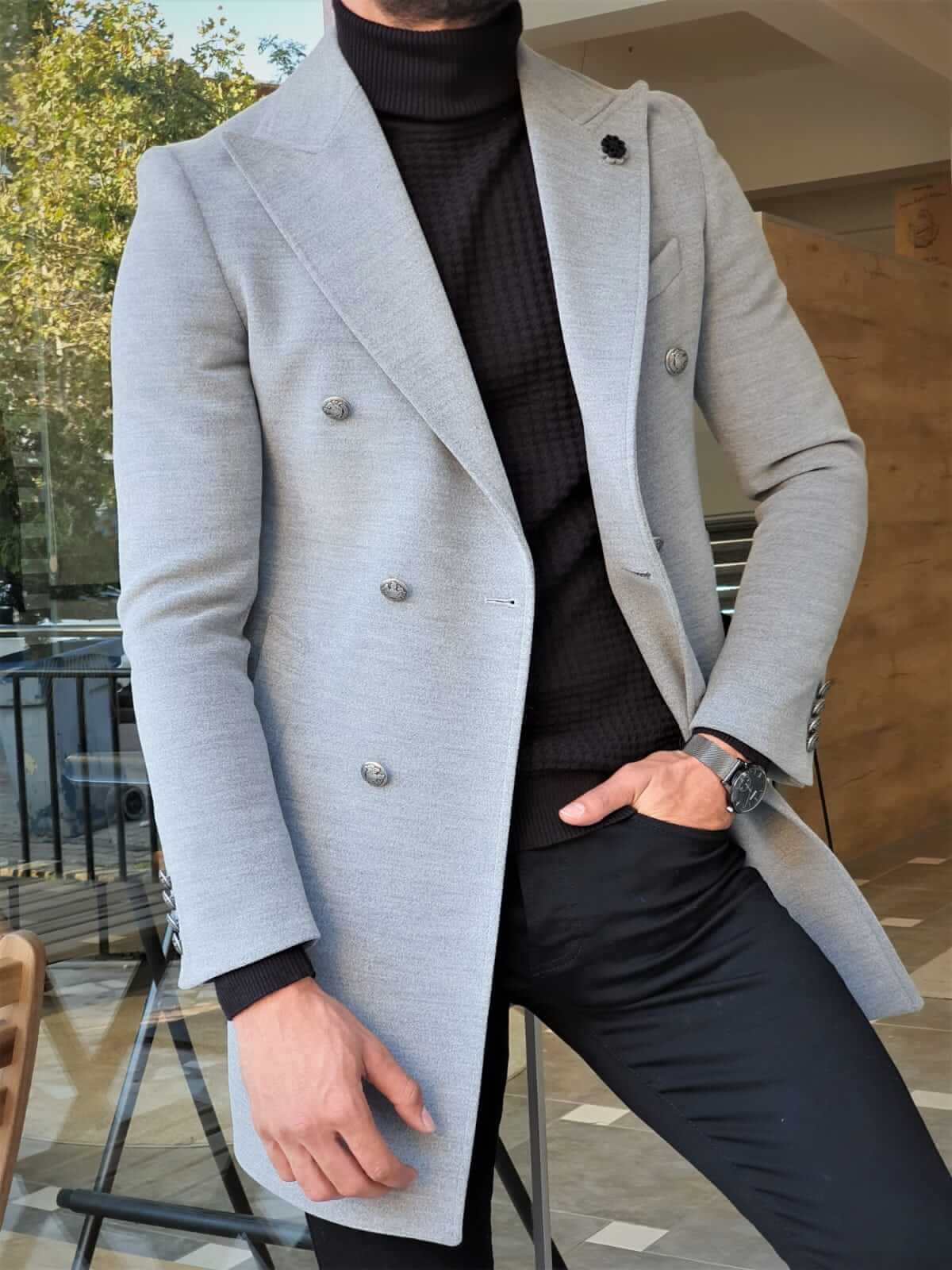 HolloMen Gray WinterFell Coat - Image 6