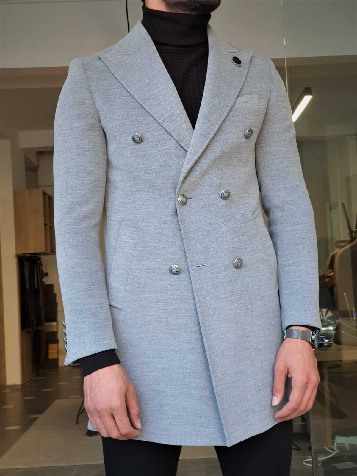 HolloMen Gray WinterFell Coat - Image 7