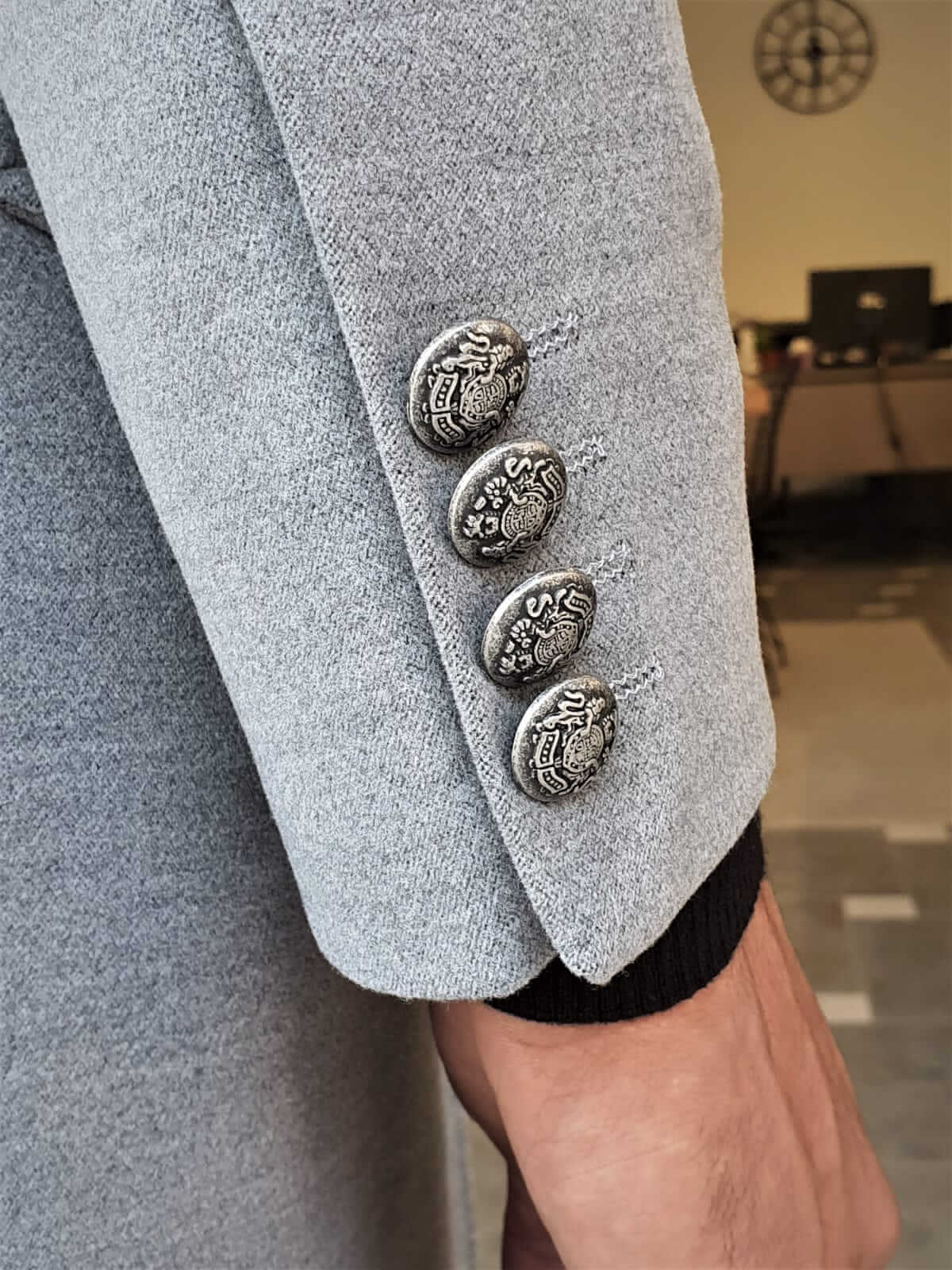 HolloMen Gray WinterFell Coat - Image 8