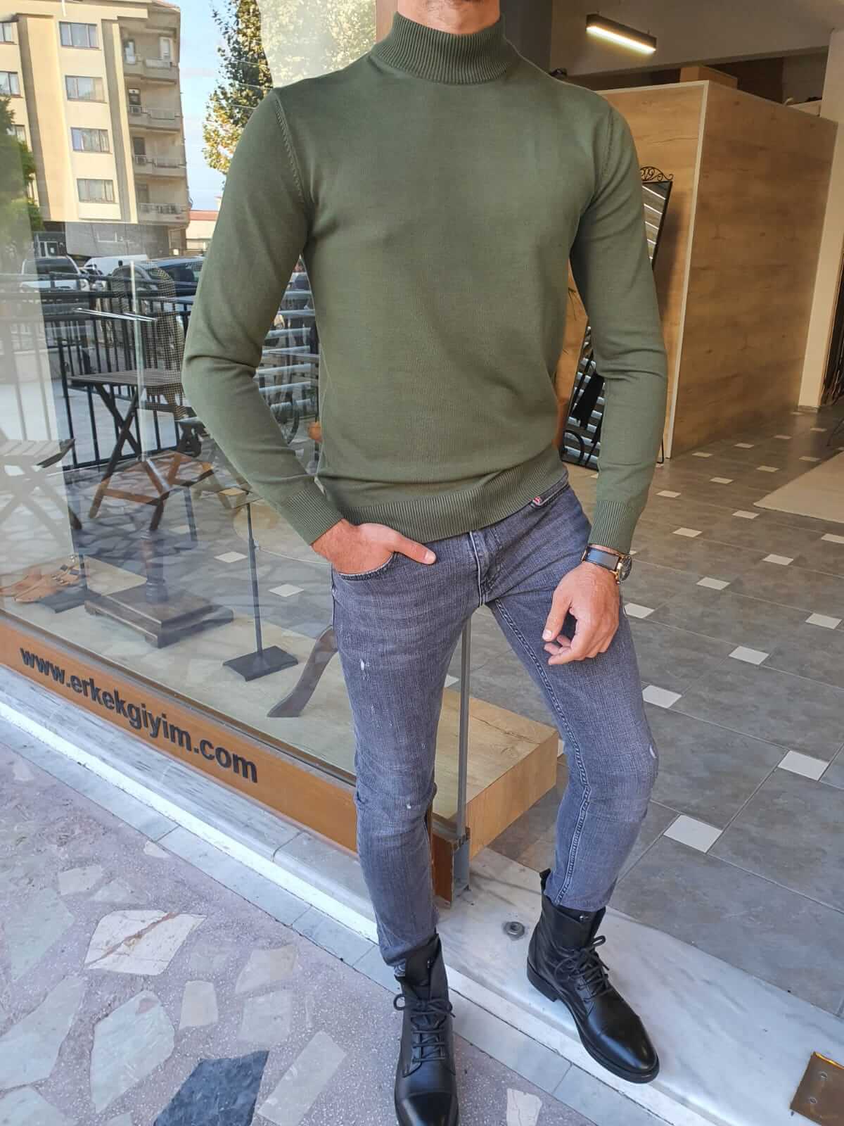 Hunza Green Turtleneck - Image 6