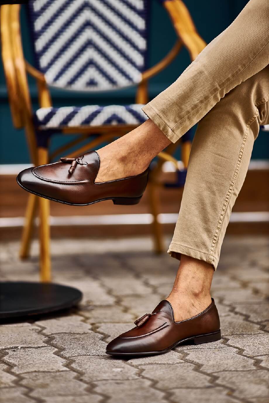 Kenk Brown Tassel Loafers - Image 3