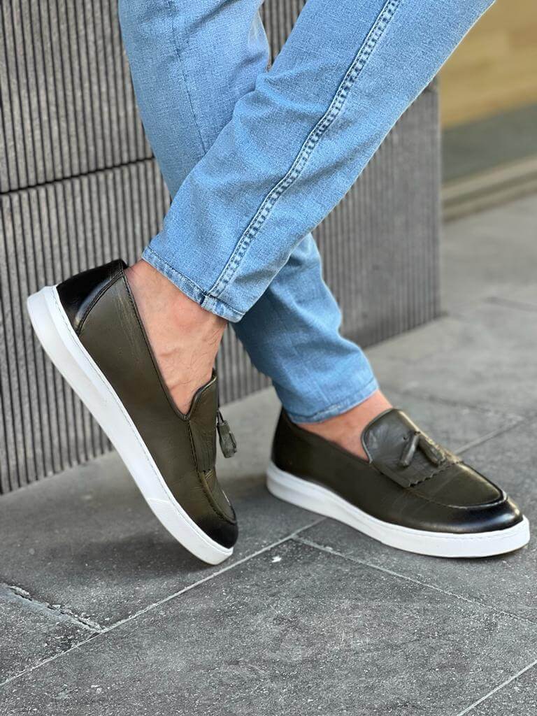 Valencia Edition - Khaki Casual Loafer. - Image 5