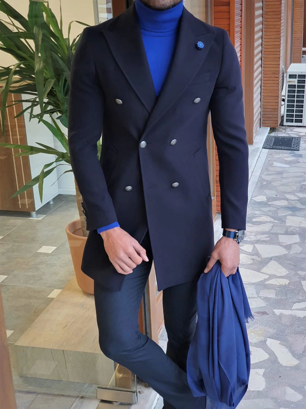 Lexico NavyBlue Coat - Image 3